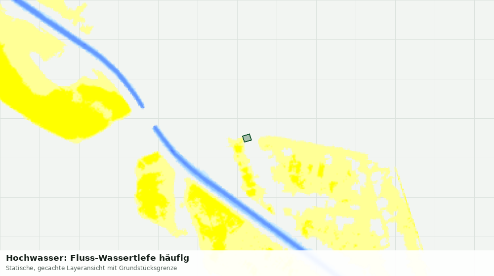 Statische Kartenansicht: Hochwasser: Fluss-Wassertiefe häufig
