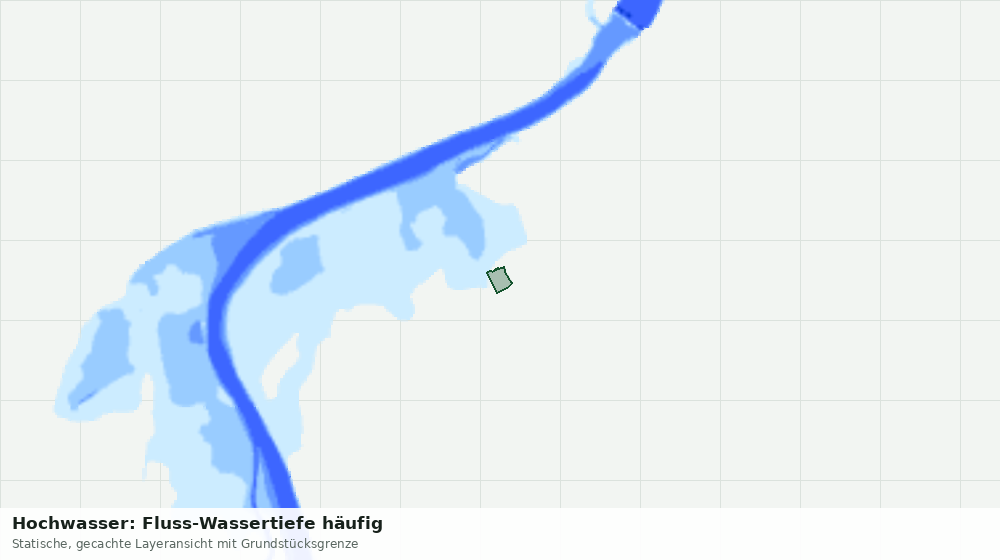 Statische Kartenansicht: Hochwasser: Fluss-Wassertiefe häufig