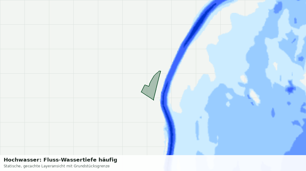 Statische Kartenansicht: Hochwasser: Fluss-Wassertiefe häufig