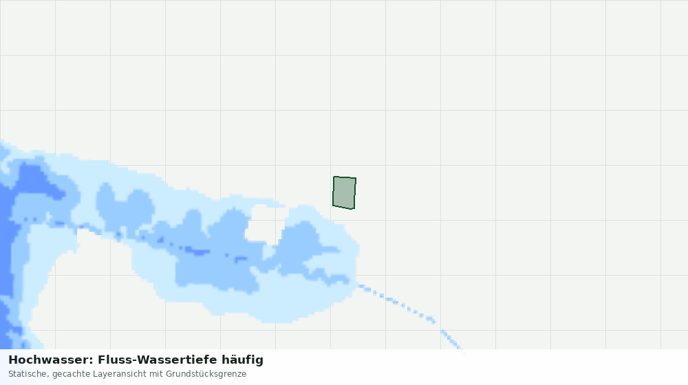 Statische Kartenansicht: Hochwasser: Fluss-Wassertiefe häufig