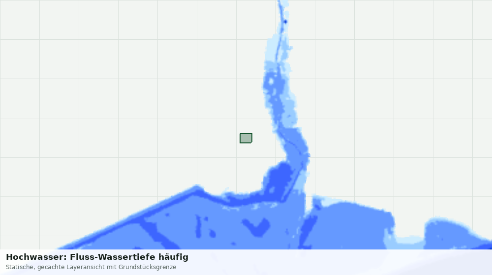 Statische Kartenansicht: Hochwasser: Fluss-Wassertiefe häufig