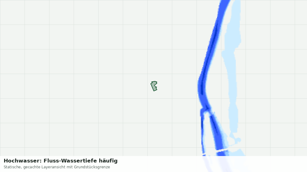 Statische Kartenansicht: Hochwasser: Fluss-Wassertiefe häufig