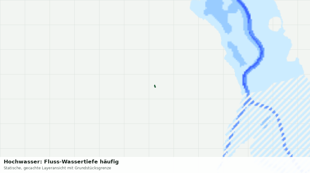 Statische Kartenansicht: Hochwasser: Fluss-Wassertiefe häufig