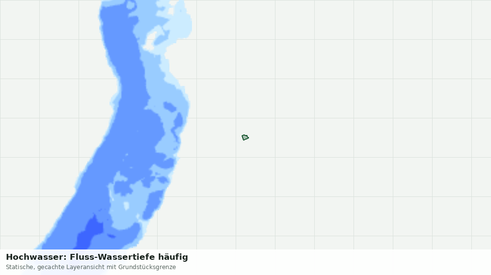 Statische Kartenansicht: Hochwasser: Fluss-Wassertiefe häufig