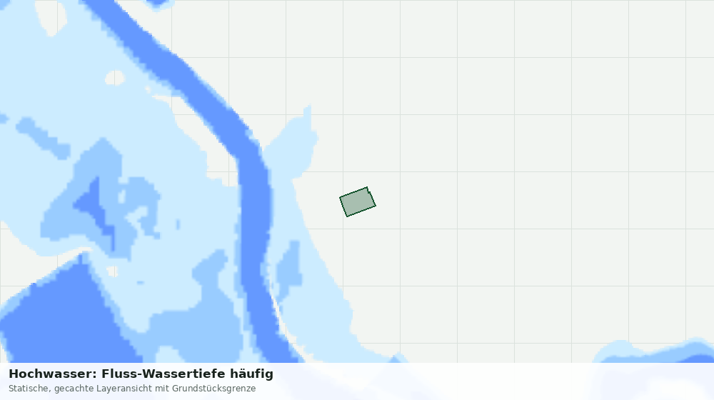 Statische Kartenansicht: Hochwasser: Fluss-Wassertiefe häufig