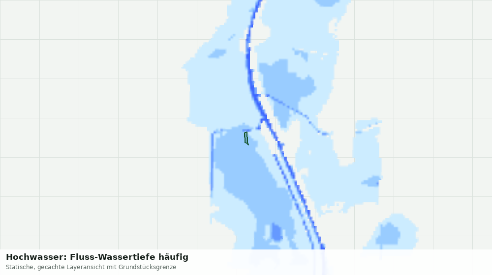 Statische Kartenansicht: Hochwasser: Fluss-Wassertiefe häufig