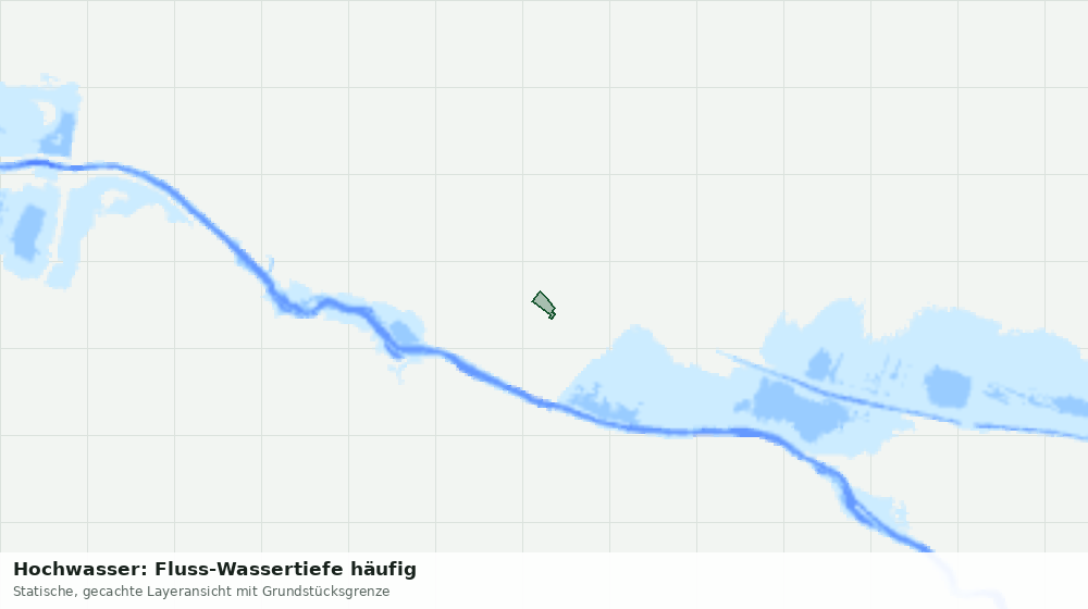Statische Kartenansicht: Hochwasser: Fluss-Wassertiefe häufig