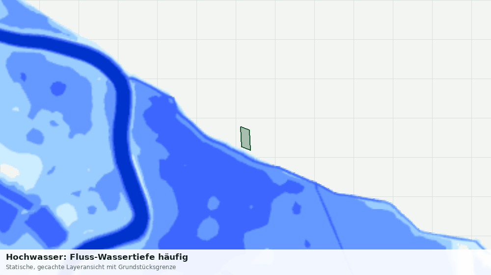 Statische Kartenansicht: Hochwasser: Fluss-Wassertiefe häufig