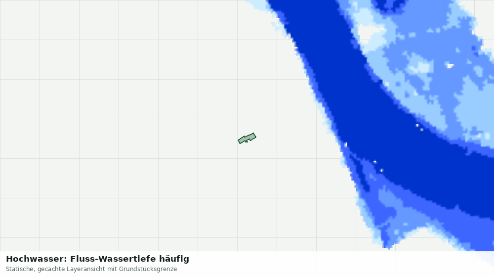 Statische Kartenansicht: Hochwasser: Fluss-Wassertiefe häufig