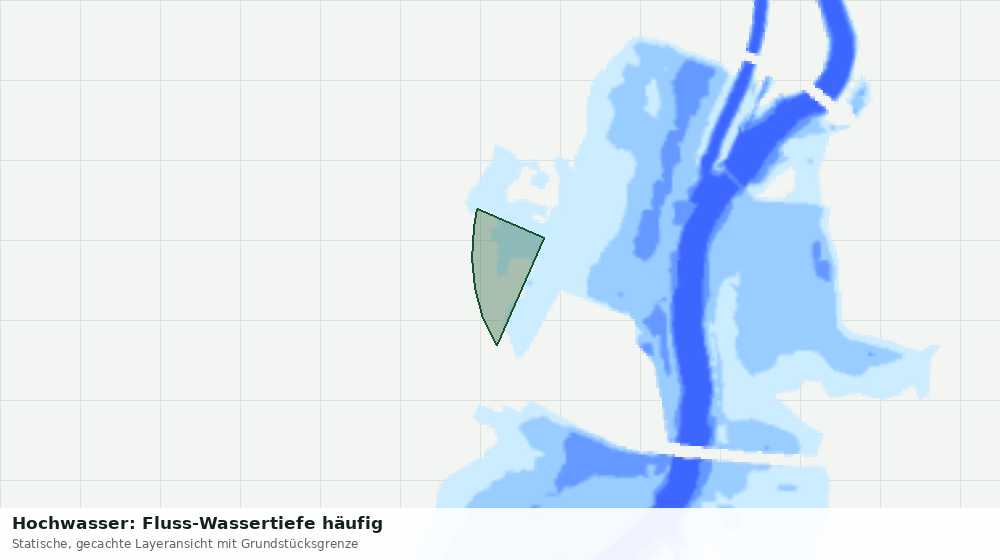 Statische Kartenansicht: Hochwasser: Fluss-Wassertiefe häufig