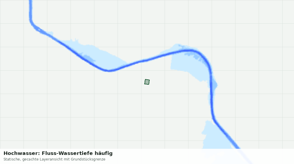 Statische Kartenansicht: Hochwasser: Fluss-Wassertiefe häufig