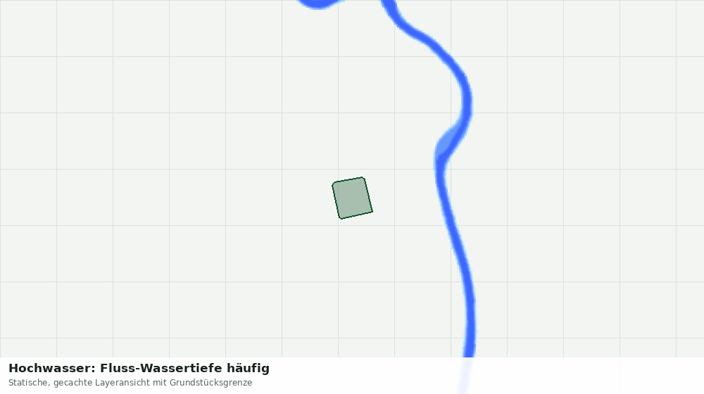 Statische Kartenansicht: Hochwasser: Fluss-Wassertiefe häufig
