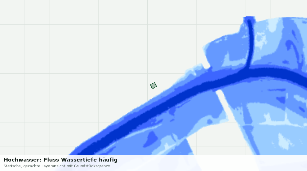 Statische Kartenansicht: Hochwasser: Fluss-Wassertiefe häufig