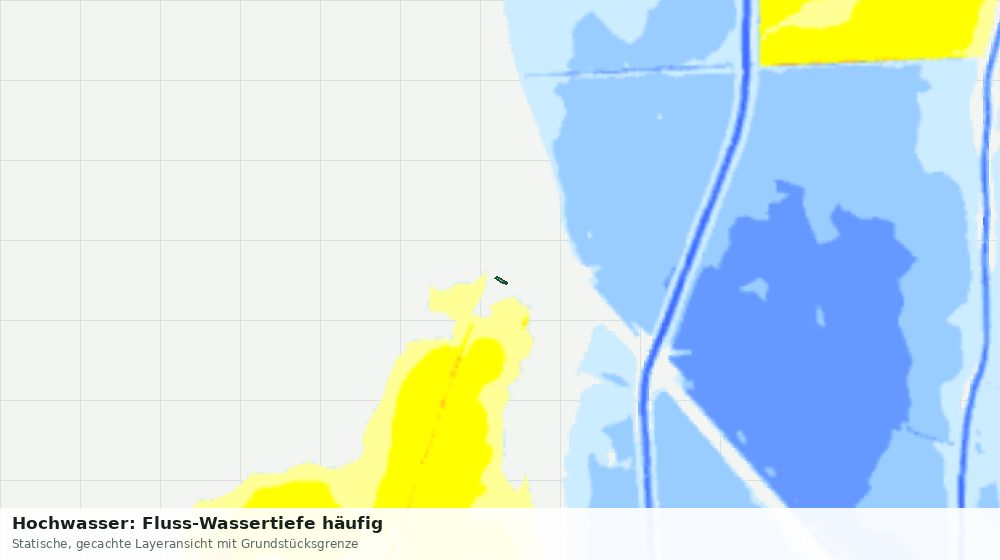 Statische Kartenansicht: Hochwasser: Fluss-Wassertiefe häufig