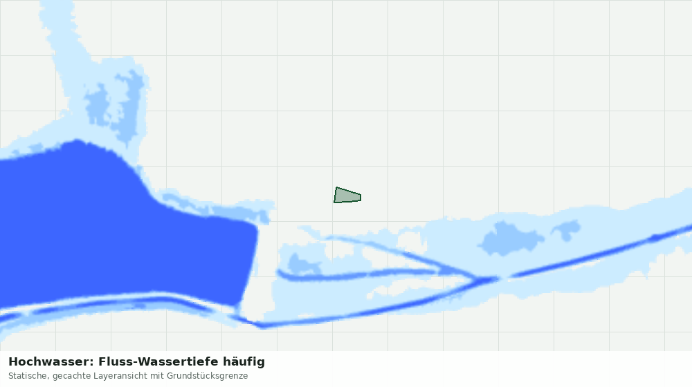 Statische Kartenansicht: Hochwasser: Fluss-Wassertiefe häufig