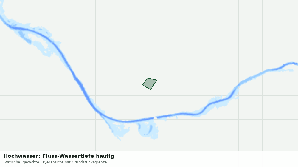 Statische Kartenansicht: Hochwasser: Fluss-Wassertiefe häufig