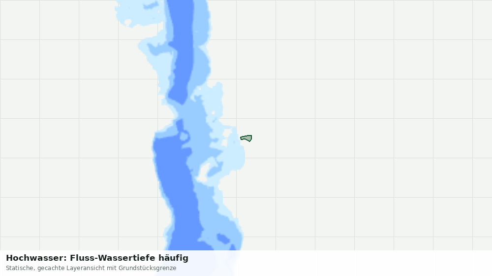 Statische Kartenansicht: Hochwasser: Fluss-Wassertiefe häufig