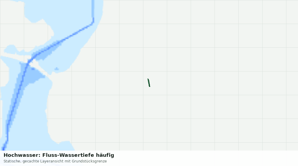 Statische Kartenansicht: Hochwasser: Fluss-Wassertiefe häufig