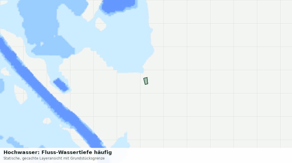 Statische Kartenansicht: Hochwasser: Fluss-Wassertiefe häufig