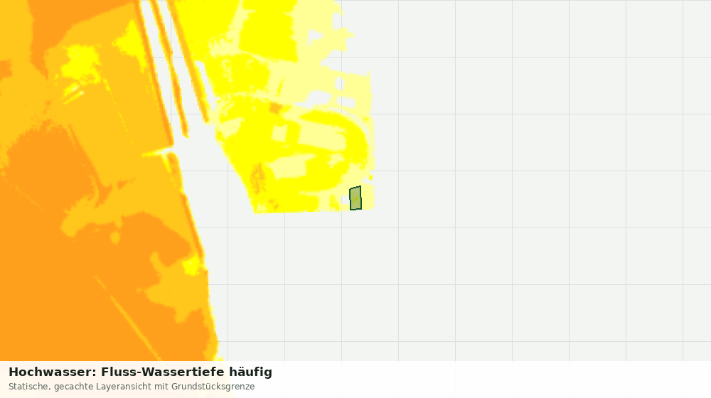 Statische Kartenansicht: Hochwasser: Fluss-Wassertiefe häufig