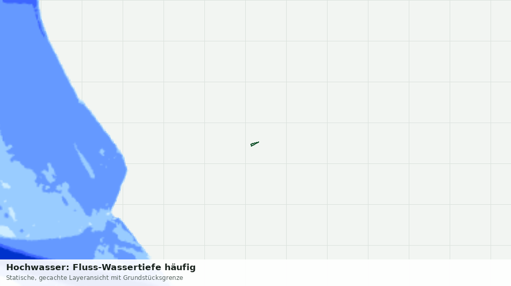 Statische Kartenansicht: Hochwasser: Fluss-Wassertiefe häufig