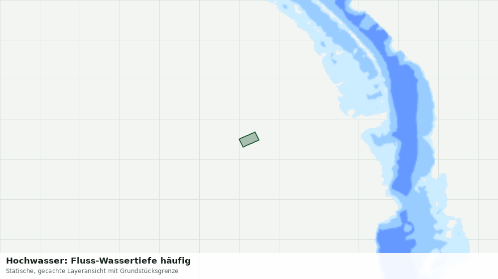 Statische Kartenansicht: Hochwasser: Fluss-Wassertiefe häufig