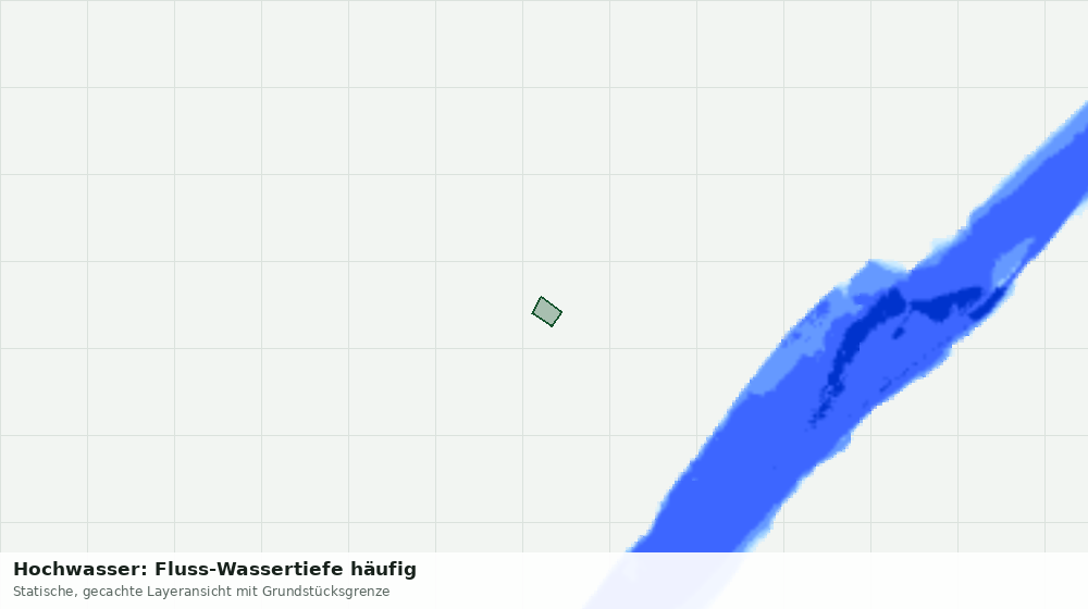 Statische Kartenansicht: Hochwasser: Fluss-Wassertiefe häufig