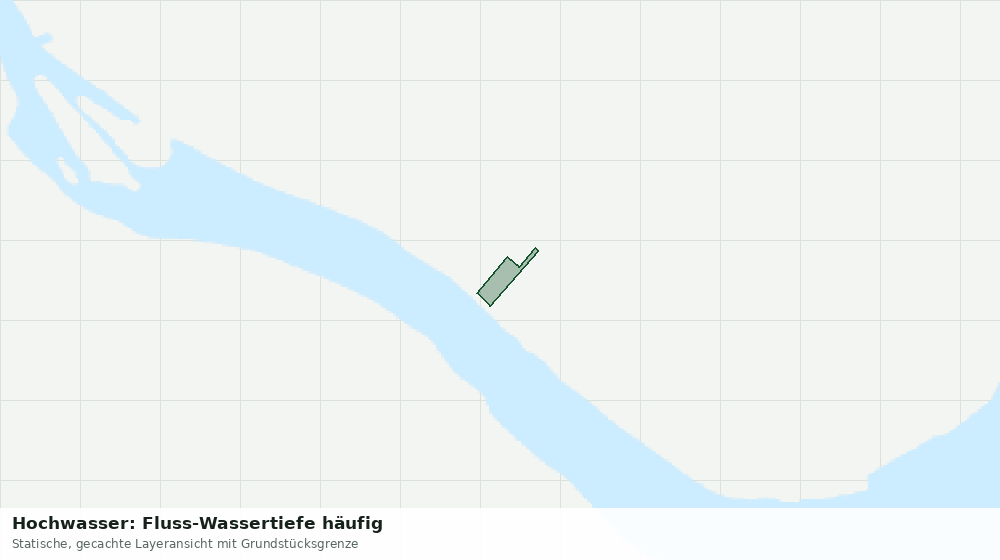 Statische Kartenansicht: Hochwasser: Fluss-Wassertiefe häufig