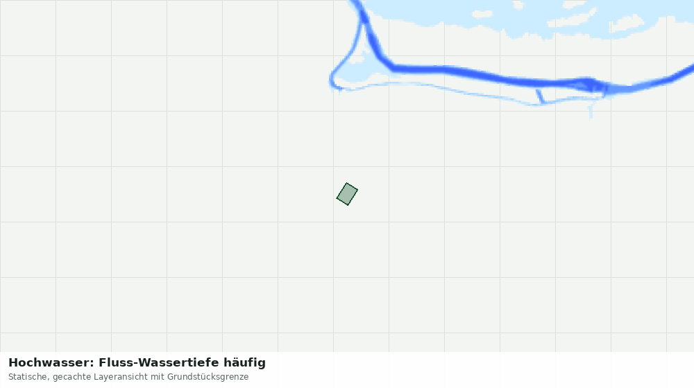 Statische Kartenansicht: Hochwasser: Fluss-Wassertiefe häufig