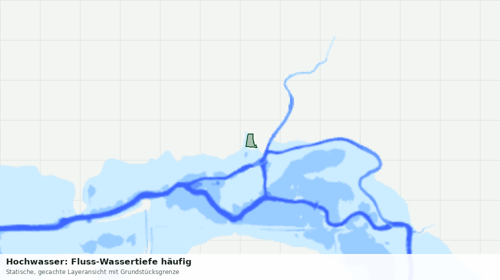 Statische Kartenansicht: Hochwasser: Fluss-Wassertiefe häufig