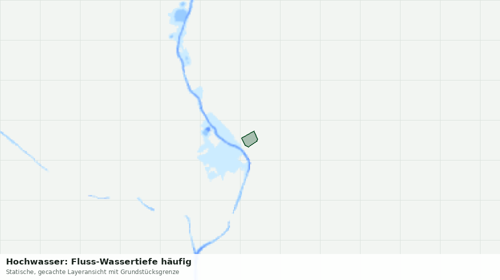 Statische Kartenansicht: Hochwasser: Fluss-Wassertiefe häufig