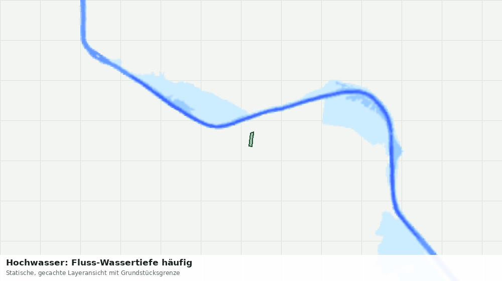 Statische Kartenansicht: Hochwasser: Fluss-Wassertiefe häufig