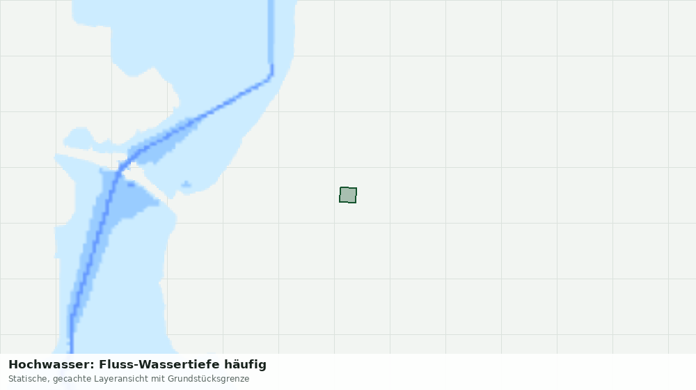Statische Kartenansicht: Hochwasser: Fluss-Wassertiefe häufig