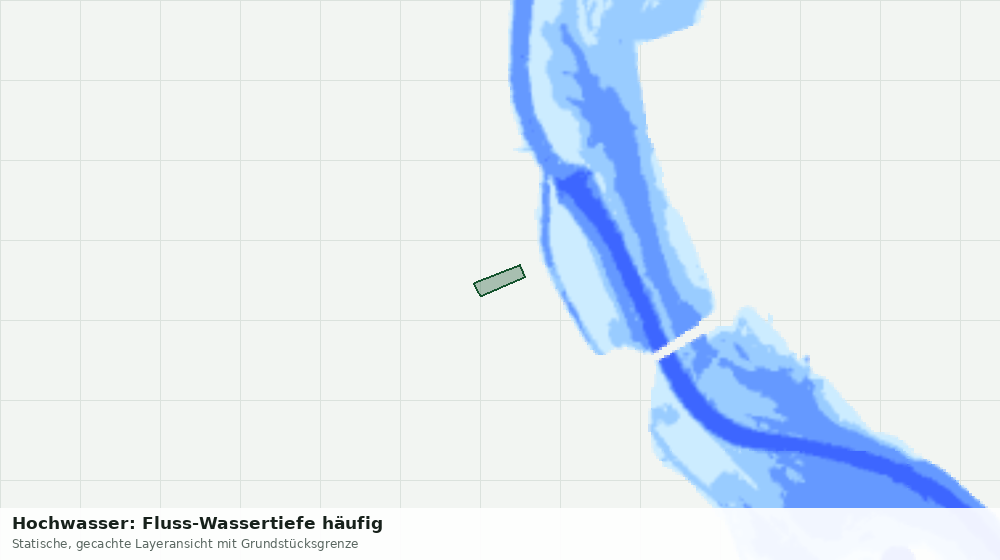 Statische Kartenansicht: Hochwasser: Fluss-Wassertiefe häufig