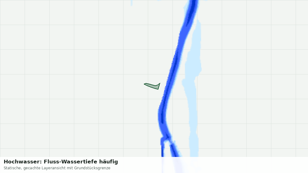 Statische Kartenansicht: Hochwasser: Fluss-Wassertiefe häufig