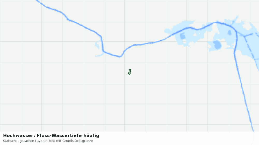 Statische Kartenansicht: Hochwasser: Fluss-Wassertiefe häufig
