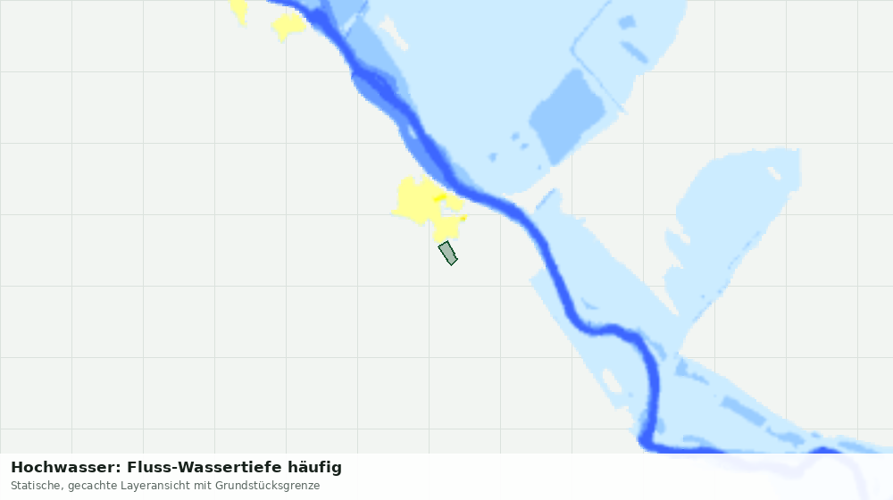 Statische Kartenansicht: Hochwasser: Fluss-Wassertiefe häufig