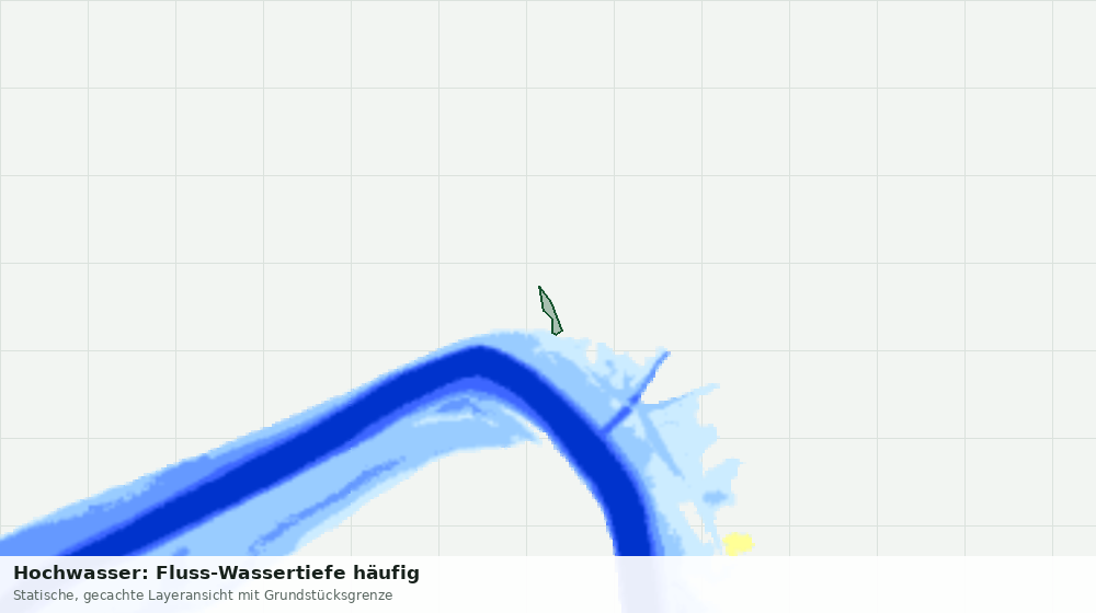 Statische Kartenansicht: Hochwasser: Fluss-Wassertiefe häufig