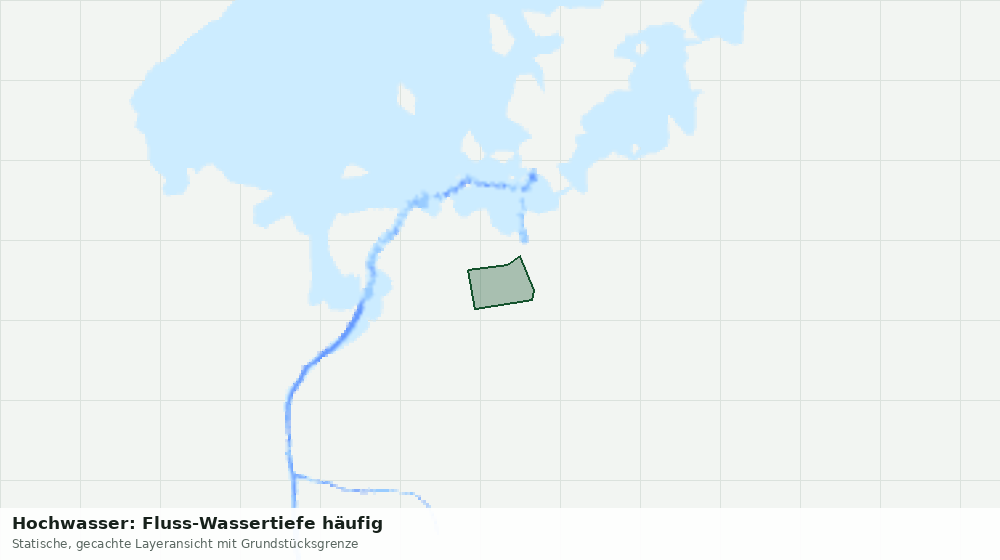 Statische Kartenansicht: Hochwasser: Fluss-Wassertiefe häufig