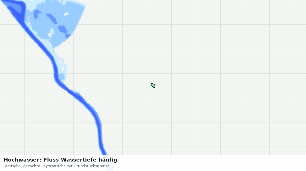 Statische Kartenansicht: Hochwasser: Fluss-Wassertiefe häufig