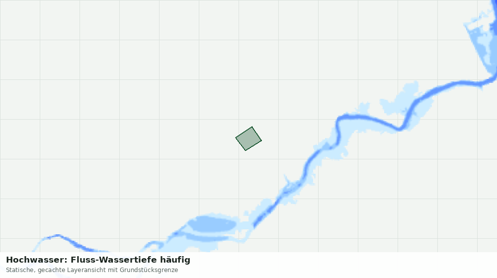Statische Kartenansicht: Hochwasser: Fluss-Wassertiefe häufig