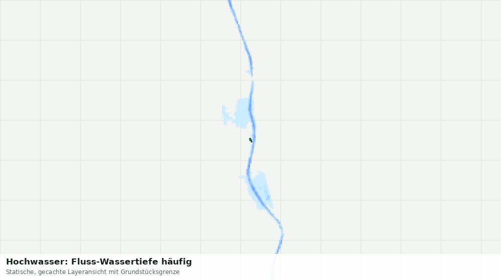 Statische Kartenansicht: Hochwasser: Fluss-Wassertiefe häufig