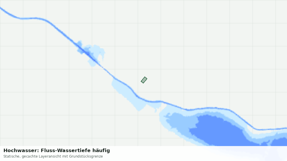 Statische Kartenansicht: Hochwasser: Fluss-Wassertiefe häufig
