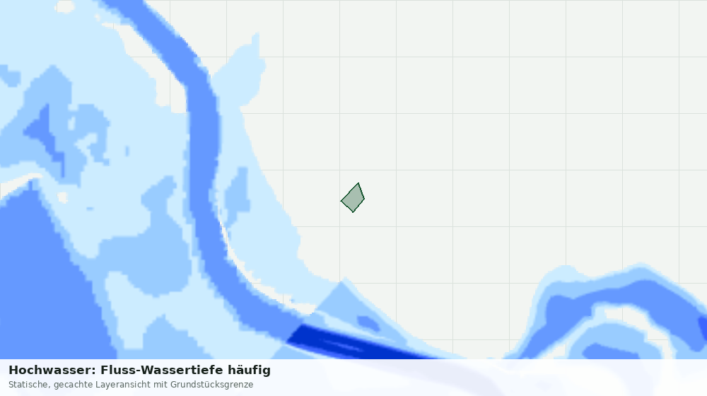 Statische Kartenansicht: Hochwasser: Fluss-Wassertiefe häufig