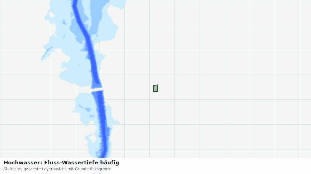 Statische Kartenansicht: Hochwasser: Fluss-Wassertiefe häufig