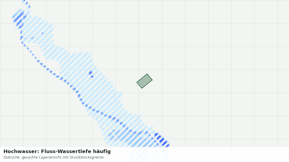 Statische Kartenansicht: Hochwasser: Fluss-Wassertiefe häufig