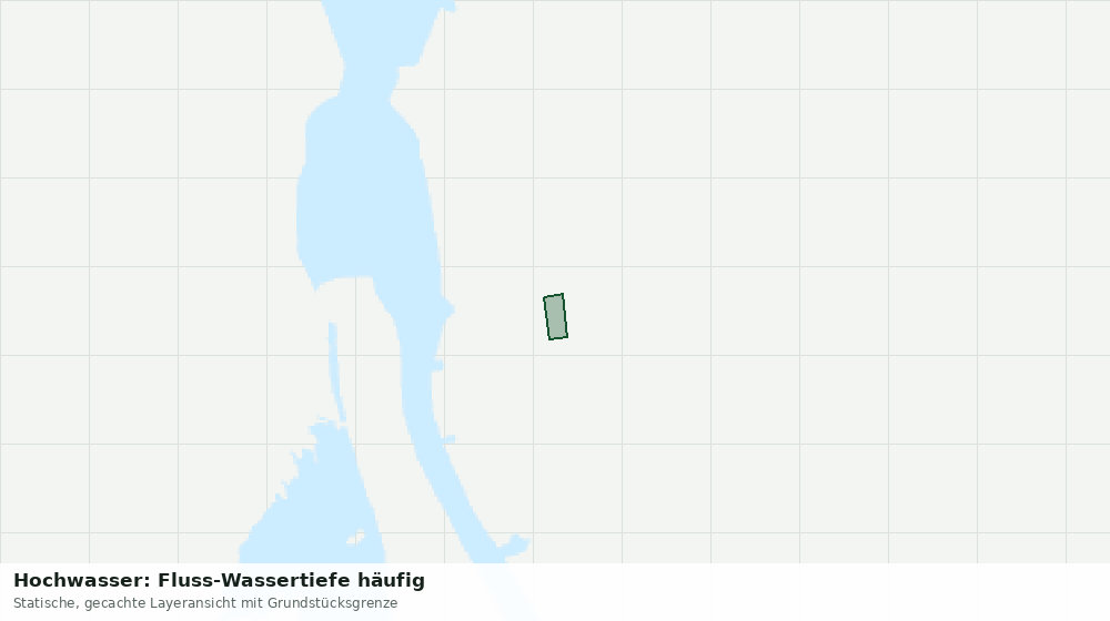 Statische Kartenansicht: Hochwasser: Fluss-Wassertiefe häufig