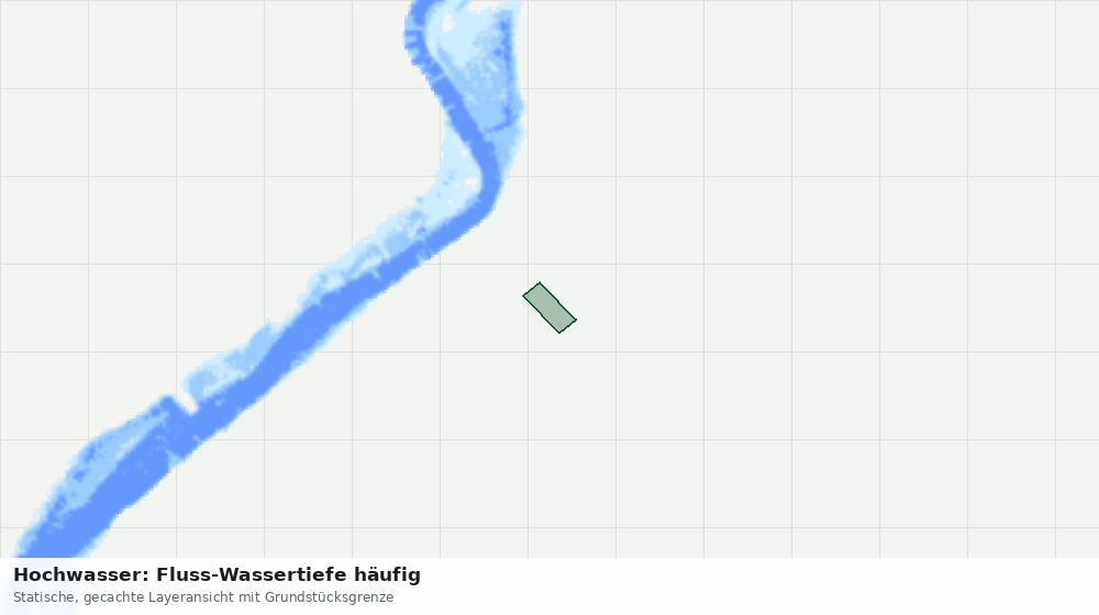 Statische Kartenansicht: Hochwasser: Fluss-Wassertiefe häufig