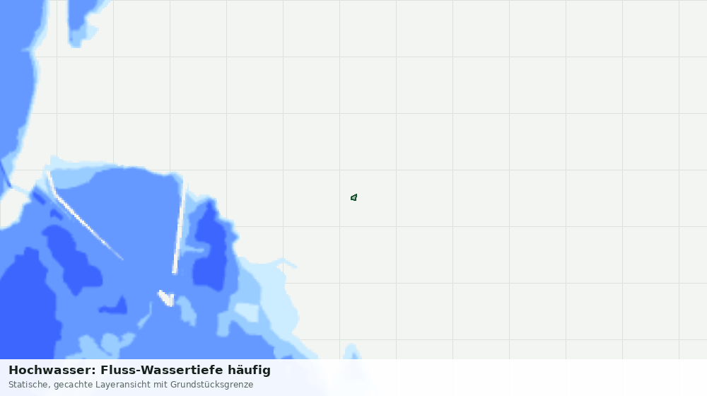 Statische Kartenansicht: Hochwasser: Fluss-Wassertiefe häufig
