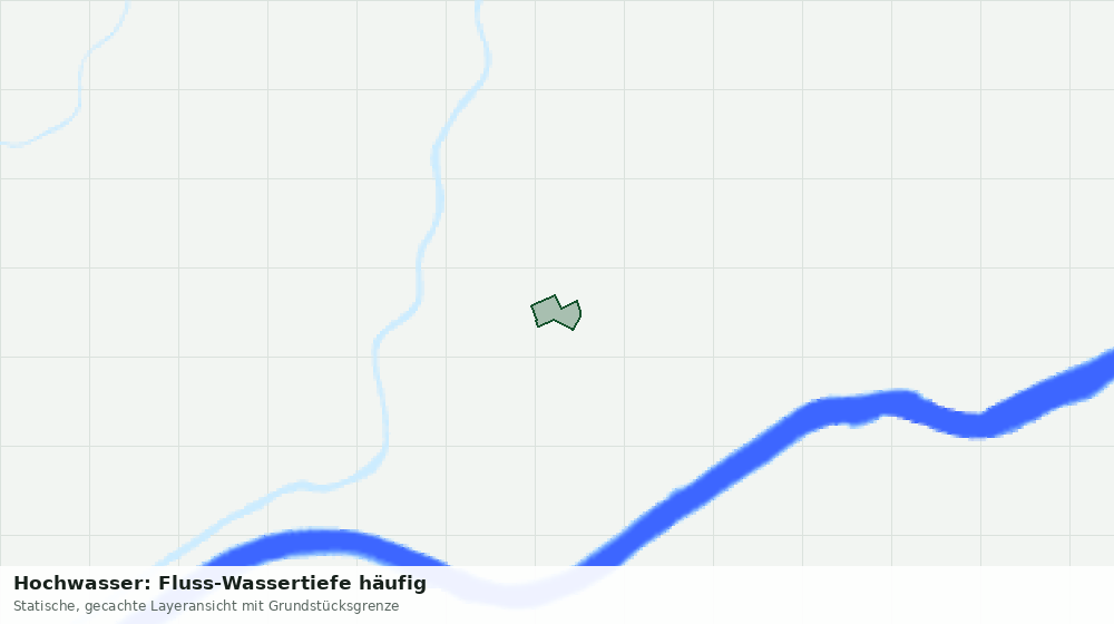 Statische Kartenansicht: Hochwasser: Fluss-Wassertiefe häufig